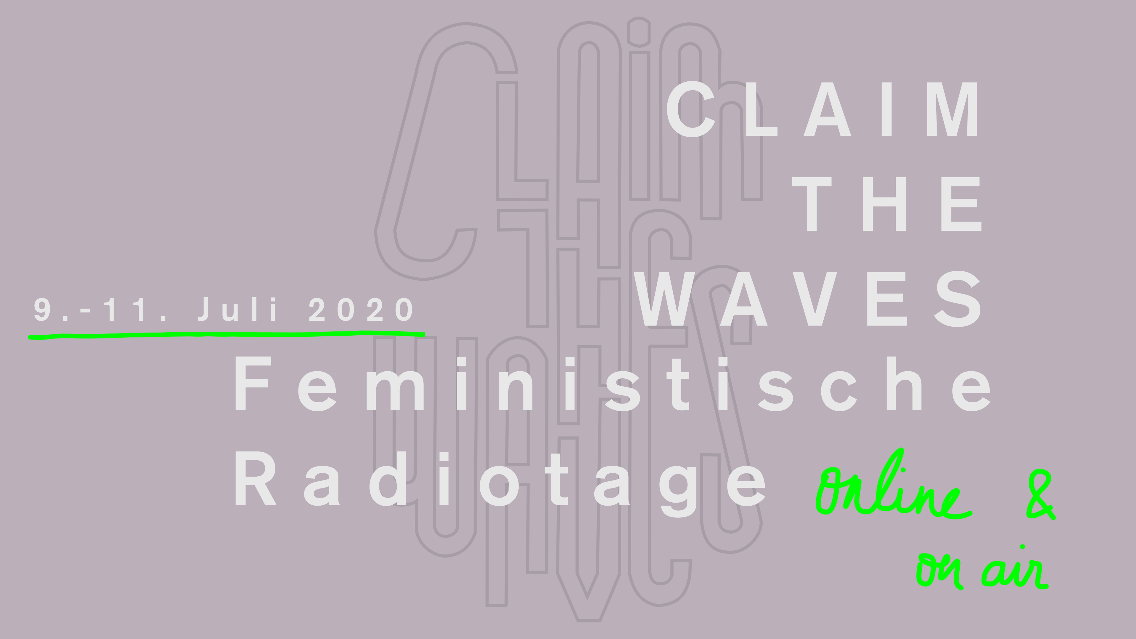 Claim the Waves - Feministische Radiotage