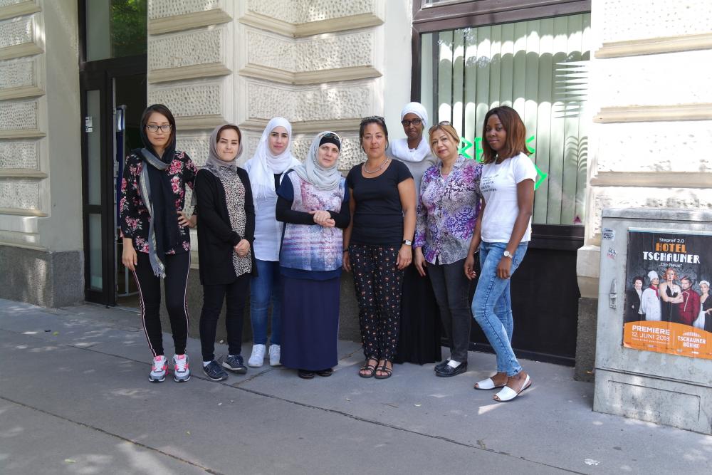 Redaktion Frauen starten neu in Wien Gruppenfoto